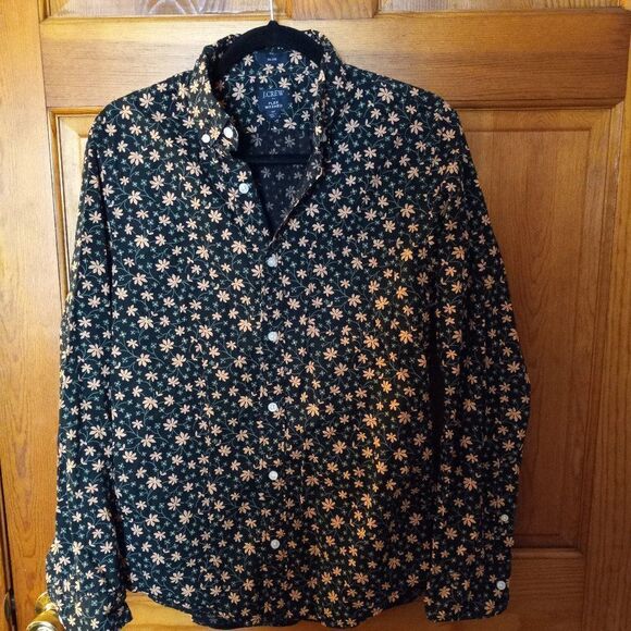 J Crew Slim Shirt cottagecore grandpacore kitsch - Picture 1 of 7